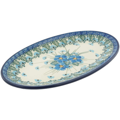 Forget Me Not Stoneware Platter
