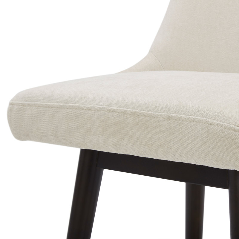 Tabouret de comptoir pivotant 26 po Luong, Velours crème