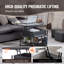 Table basse de salon avec plateau relevable noir