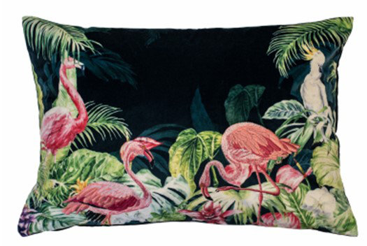 Akhai Abstract Green/Black/Pink Cushion