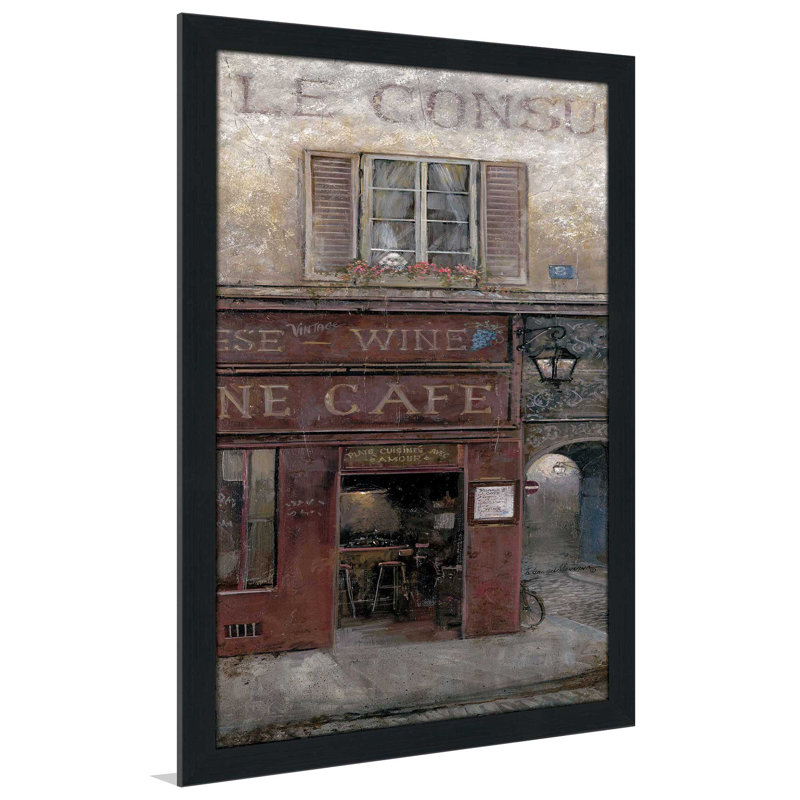 « my place », reproduction de peinture à l’huile encadrée, H 27,5 po x l 21,5 po x P 0,75 po