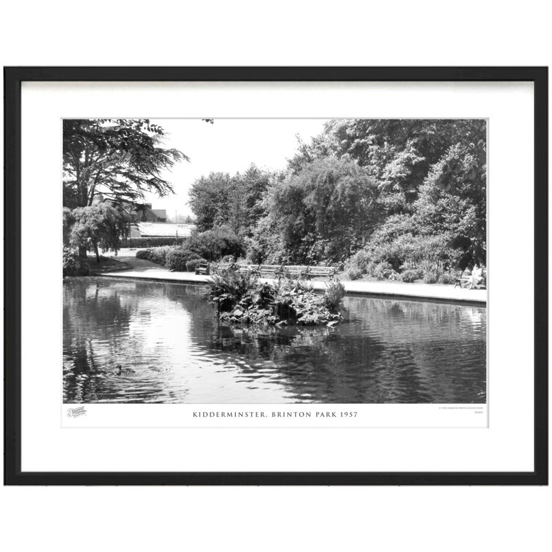 Kidderminster, Brinton Park 1957 by Francis Frith - Single Picture Frame Print, 40cm H x 50cm W x 2.3cm D
