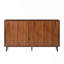 Buffet rustique Mid-Century 59 pouces avec portes et pieds géométriques Ruston