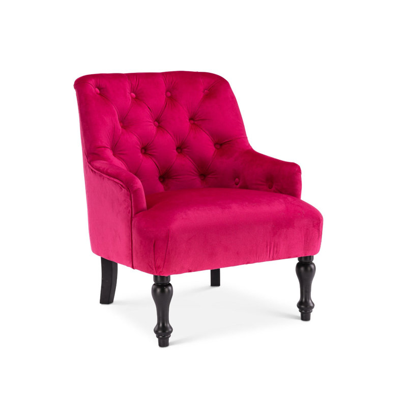 Edgeley 70Cm Wide Tufted Armchair, Pink