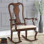 Chaise berçante à dossier Queen Anne