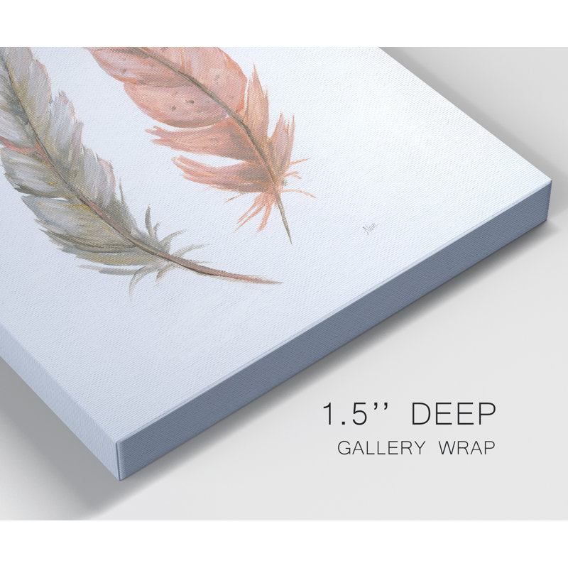 «Soft Feathers» par Nan - impression sur toile tendue, H 32 po x l 24 po x P 1 po