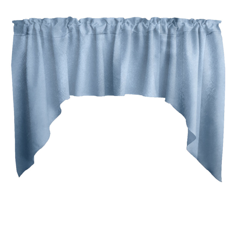 Cantonnière l 72 po Swag, Bleu ciel