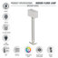 Lampe sur pied moderne pour salon Peavine
