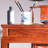 Retro Solid Pterocarpus Console Table-653067266