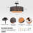 15.7-Inch Semi Embedded Ceiling Light