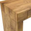 Table de bar élégante en grain de bois naturel de 50 pouces avec rangement pratique à tiroirs et table à fonctionnement facile, deux tiroirs, surfaces sablées fines, conception facile à assembler