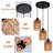 Krier 3 - Light Rattan Farmhouse Cluster Pendant Light