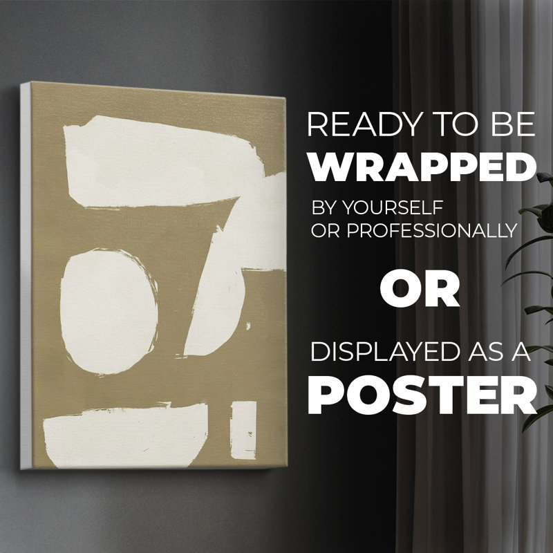 ChunkyAbstractI -Canvas Print Only - NOT FRAMED, 18" H x 12" W