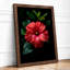 Glowing Hibiscus Botanical - Framed Print-1129645876-1129645881