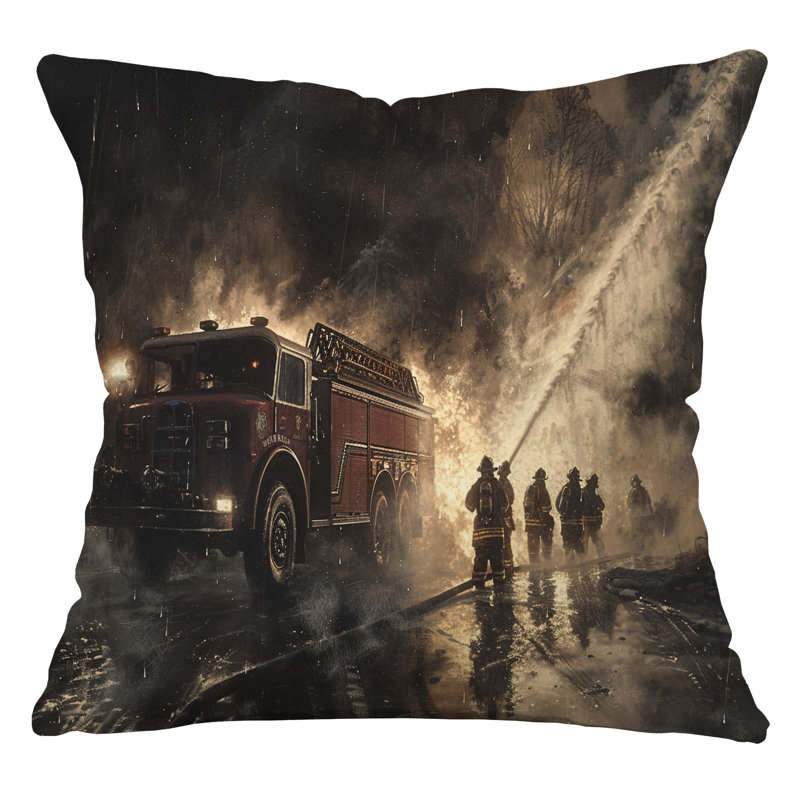 Coussin Firefighters, H 18 po x l 18 po