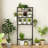Ebern Designs Over the Toilet Storage 3-Tier Freestanding Bathroom Organizer Shelf w/ 2 Hanging Hook-1802794020