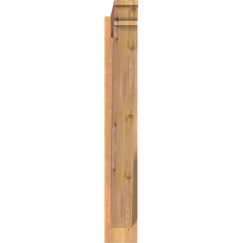 Persienne traditionnelle en bois rustique, Sapin Douglas de 5 1/2 po (lisse), P 32 po x H 38 po