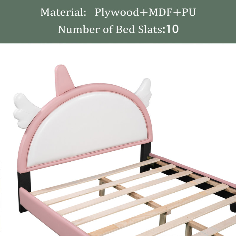 Upholstered Platform Bed, Full / Double