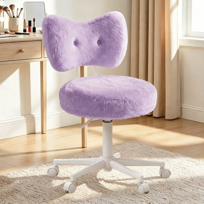 Chaise de bureau pivotante en tissu 22,8 W Teddy