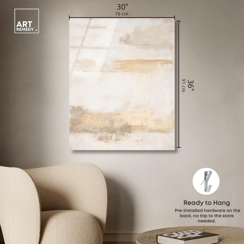 «Stratum Haze II», reproduction d'art acrylique sur toile par Art Remedy, H 36 po x l 30 po