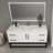 Victoria 60'' Wall-Mounted Vanity with Single Reinforced Acrylic Sink & Rack-98932727