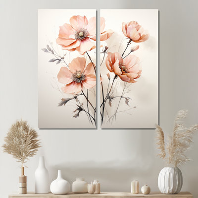 Lakeland - Peach Wall Decor Set Of 2