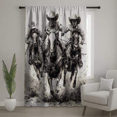 Cowboys Window Curtains, Sports Sheer & Blockout Curtains - 1 Panel