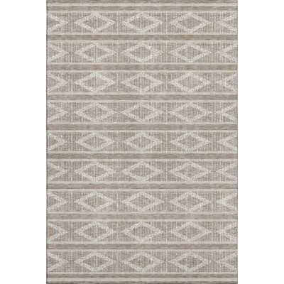 Premium Machine Washable Birchview AMF1029 Geometric Rug