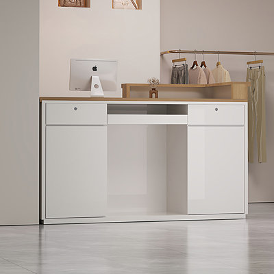 Bureau de réception contemporain en bois manufacturé Contemporary