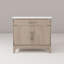 Meuble-lavabo simple avec comptoir en quartz-4329800