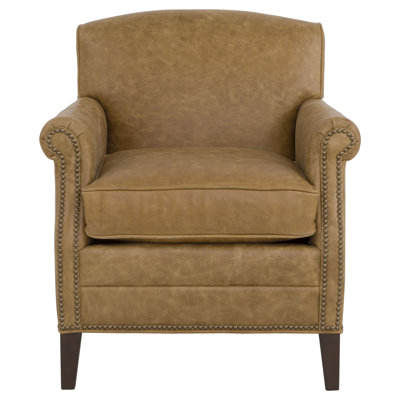 Fauteuil club en cuir pleine fleur Dresden