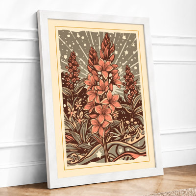 Radiant Bloom Botanical - Framed Print