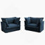 Ensemble de 2 fauteuils confortables et élégants avec coussins moelleux et tissu chenille pour diverses pièces, idéal pour se détendre et socialiser-1154721394