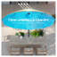 Parasol de marché extérieur à double face de 9,7 pi avec lumières solaires à DEL, mécanisme d'inclinaison et de manivelle, bleu clair Outsunny-2079456846