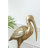 Crane Figurine, Gold Finish