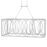 New Orleans 8 - Light Kitchen Island Rectangle Chandelier