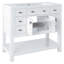 Meuble-lavabo moderne avec lavabo supérieur, 2 portes à fermeture douce et 6 tiroirs-307582065
