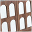 Buffet sophistiqué à 4 portes orné d'accents linéaires complexes et d'éléments luxueux en placage de pin multicouches, convenant aux salons, aux entrées et aux salles d'étude-506040262