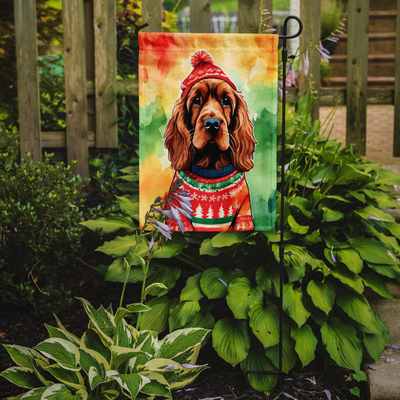 Double Sided Polyester Christmas, 15.5'' H x 11.25'' W