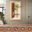 Décoration murale de plantes simulées avec art 3D, DEL réglable à 3 couleurs, vase en verre, statue de lapin et d'interface pour chambre à coucher faite à la main, installation rapide, décoration de bricolage, plantes, statue, télécommande