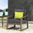 Dark Grey Water- Cushion Club Chair Made Of Robust Wood For Outdoor With Frame And Seat Cushions Outdoors