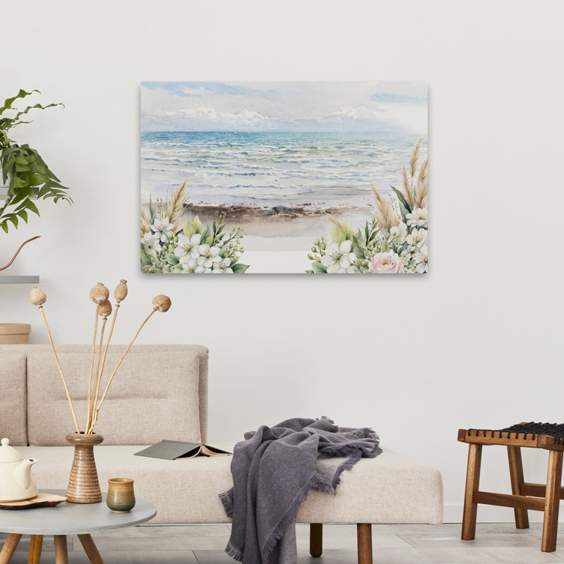 Rythme de la mer - vue sur la mer, H 24 po x l 36 po