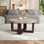 Table basse ronde avec base en croix