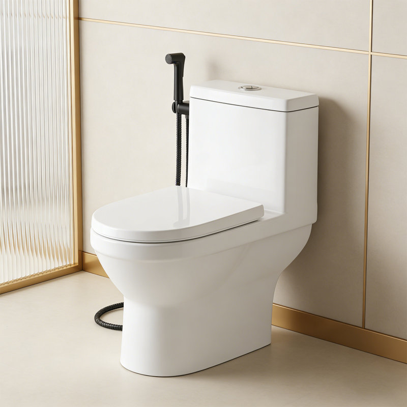 Single Mode Bidet Sprayer With 47" Hose, Matte Black