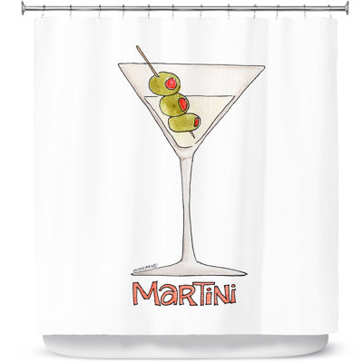 Rideau de douche simple martini