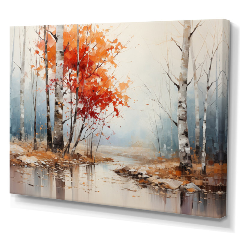 «Canada Orange Autumn Symphony VII», reproduction sur toile, 24" H x 32" W, Toile tendue