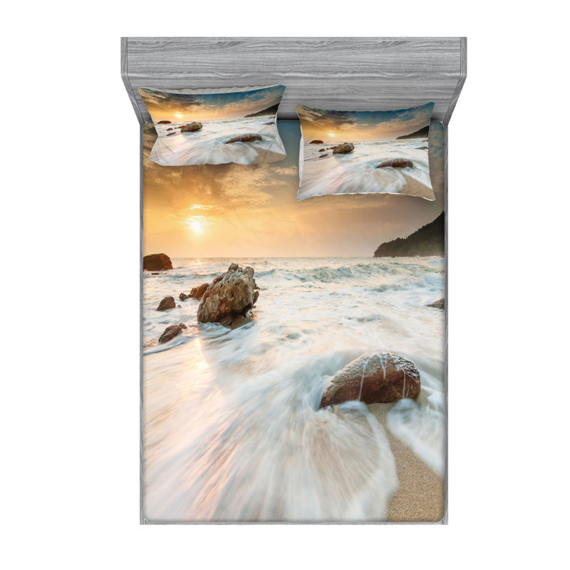 Microfiber Sheet Set, Full Sheet Set with Fitted Sheet