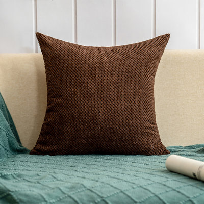  Set of 2 Throw Pillow Covers With Inserts– 18"x18" Decorative Throw Pillow Full Set