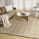 Tapis d'intérieur moderne chameau 8 pi x 10 pi D Cadre