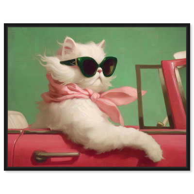 Glamorous Ride Canvas Print Cats Art by Art Remedy